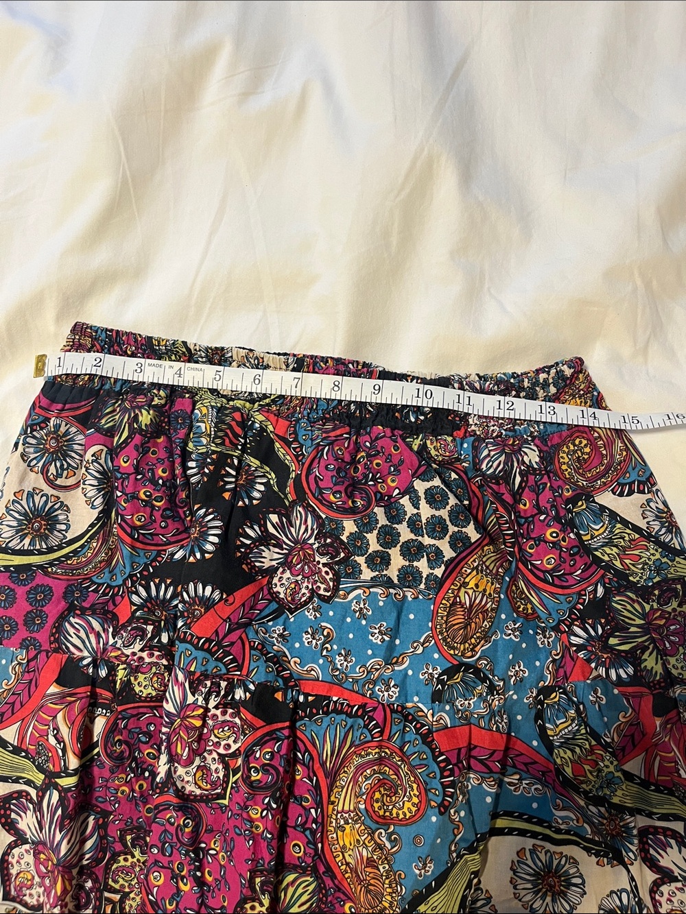 Bohemian Patchwork Midi Skirt - Multicolor - Picture 8 of 8